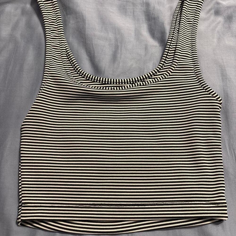 Zara black and white top